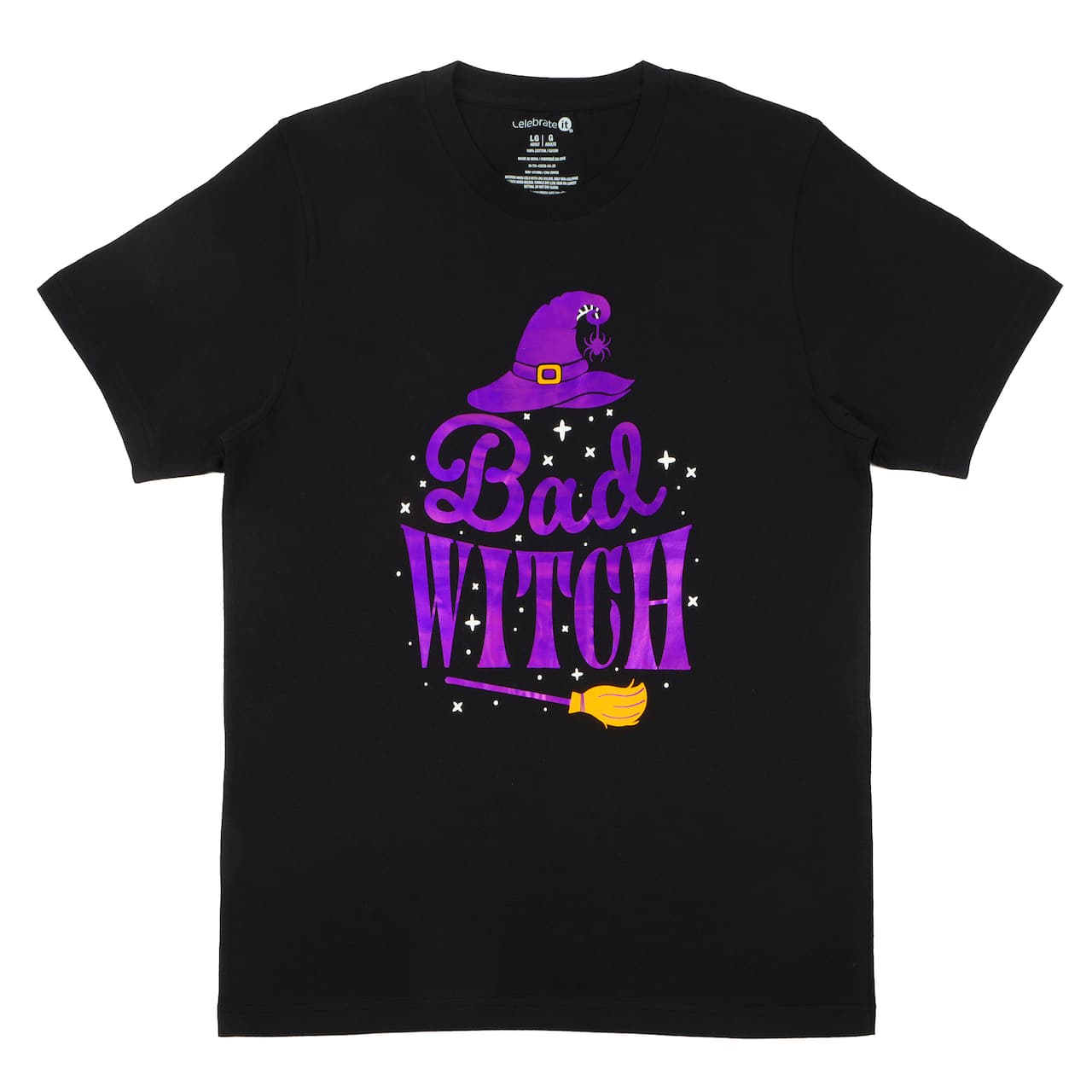 Black Bad Witch Adult Crew Neck T-Shirt by Celebrate It™